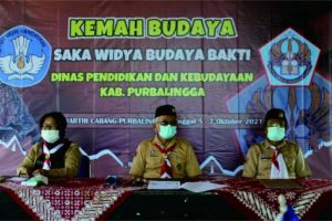 Kemah Bakti Satuan Karya Pramuka Widya Budaya Bhakti (SWBB) Kwartir Cabang (Kwarcab) Purbalingga di Sanggar Bhakti Pramuka Purbalingga, Kamis (07 Oktober 2021)