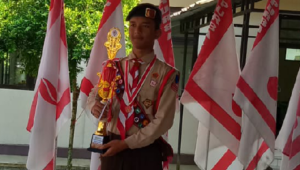 Tryas Amirul Pratopo, anggota Pramuka dari pangkalan SMP Negeri 1 Kalimanah, Juara 1 Lomba Pramuka Penggalang Garuda Berprestasi Kwarcab Purbalingga tahun 2026. Tryas Amirul Pratopo, anggota Pramuka dari pangkalan SMP Negeri 1 Kalimanah, Juara 1 Lomba Pramuka Penggalang Garuda Berprestasi Kwarcab Purbalingga tahun 2026.